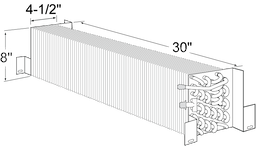 4-1/2 x 8 x 30 Evap Coil For Norlake Image