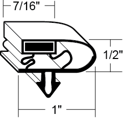 25 x 51-1/8 Door Gasket For Delfield Image