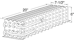 6 x 7-1/2 x 20 Coil For Universal Nolin Image