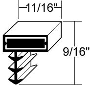 36-1/2 x 78 Frame Gasket For Vollrath Image
