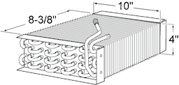 Hobart Evaporator Coil 10" x 8-3/8" x 4" Image