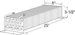 3-1/2" x 6" x 25" Evap Coil For Hobart Image