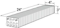 3 x 4 x 24 Evap Coil For Beverage Air Image