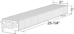 3 x 5 x 25 Evap Coil For Beverage Air Image