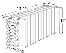 13-1/4 x 10-7/8 Cond Coil Beverage Air Image