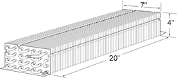 4 x 7 x 20 Evap Coil For Beverage Air Image