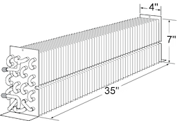 4" x 7" x 35" Evap Coil For Beverage Air Image