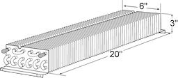 3 x 6 x 20 Evap Coil For Beverage Air Image