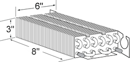 3 x 6 x 8 Evap Coil For Beverage Air Image