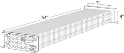 4 x 7 x 54 Evap Coil For Beverage Air Image