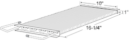 16-1/4 x 10 x 1 Condsr Coil For Delfield Image