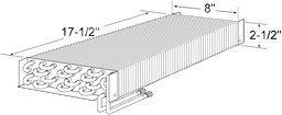 2-1/2" x 8" x 17-1/2" Coil For Delfield Image