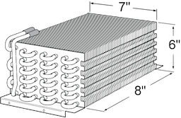 6 x 7 x 8 Evaporator Coil For Delfield Image