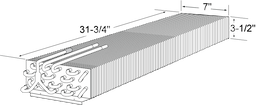 3-1/2 x 7 x 31-3/4 Evp Coil For Delfield Image
