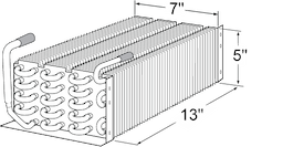 Continental Evaporator Coil 13 x 7 x 5 Image