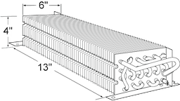 4" x 6" x 13" Evap Coil For Victory Image