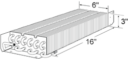 3" x 6" x 16" Evap Coil For Victory Image