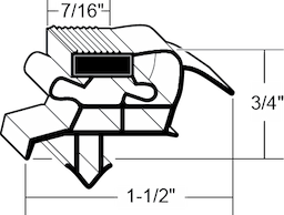 12-1/2" x 28-1/2" Dwr Gskt For Everest Image