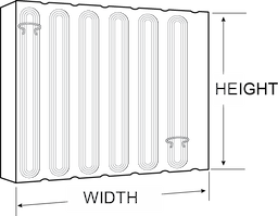 16"H x 16" Stainless Steel Grease Filter Image