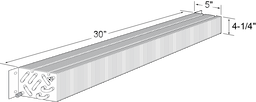 30 x 5 x 4-3/8 Evaporator Coil For True Image
