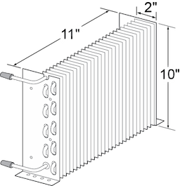 11 x 10 x 2 Condensor Coil For True Image