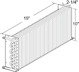 2-1/4 x 10 x 19-1/2 Cond Coil For True Image