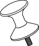 Knob Style Shelf Support For True Image