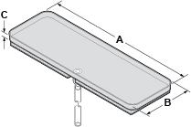 19-7/8 x 6-5/8 Evap Drain Pan For True Image