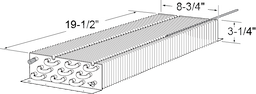 19-1/2 x 8-3/4 x 3-1/4 Evp Coil For True Image