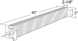 2-1/2 x 5 x 45 Evaporator Coil For True Image