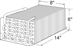 6" x 8" x 14" Evap Coil For Traulsen Image