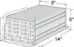 Traulsen Evaporator Coil 14" x 6" x 8" Image