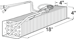 4 x 4 x 18 Evaporator Coil For Perlick Image