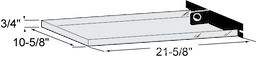 3/4 x 10-5/8 x 21-5/8 Pan For Perlick Image