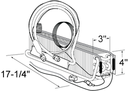 3 x 4 x 17-1/4 Evap Coil For Perlick Image