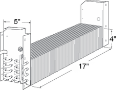 17 x 5 x 4 Evaporator Coil For Delfield Image