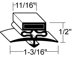 8-1/8 x 28 Drawer Gasket For McCall Image