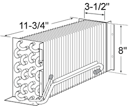 Glenco Evap Coil 11-3/4" x 8" x 3-1/2" Image