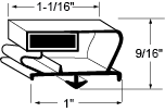 15-3/4 x 18-1/2 Drwr Gskt For Glastender Image