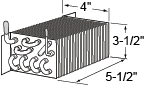 3-1/2 x 4 x 5-1/2 Ev Coil For Glastender Image