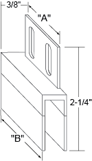 38-1/8" Walk-In Door Sweep For Leer Image