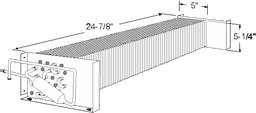 5 x 5-1/4 x 24-7/8 Evap Coil For NorLake Image
