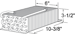 3 x 6 x 10 Evaporator Coil For Randell Image