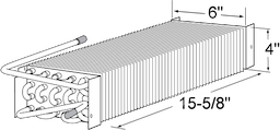 4" x 6" x 15-1/2" Evap Coil For Randell Image