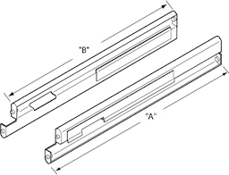 26" SS Drawer Slide Set w/Rollers Image