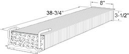 3-1/2" x 8" x 38-3/4" Coil For Glenco Image