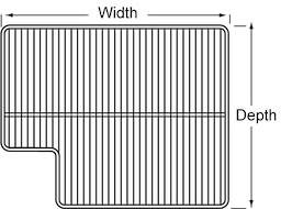 16 x 21-9/16 RH White Shelf For True Image