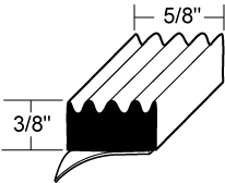 Adhesive Back Sponge Gasket Per Foot Image