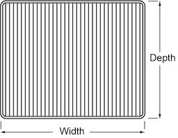 12 x 20-5/8 Epoxy Wire Shelf For Randell Image