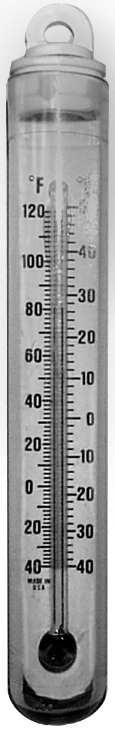 Vertical Plastic Thermometer For True Image